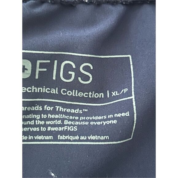 Figs Livingston Basic Scrub Pants XL Petite Navy Blue women’s - Picture 6 of 8